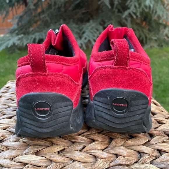 Lands End Slip-on Comfortable Slip Resistant Low Top Red Shoes Womens Size 8.5 - Picture 4 of 7